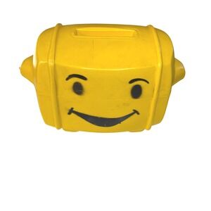 Vintage 1969 Smiley Face Toy Toaster Yellow Empire Plastic Retro Kitsch